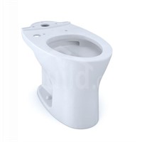 Cotton White Elongated Standard Height Toilet Bowl