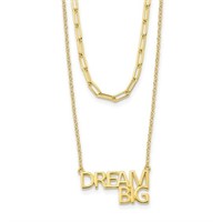 Sterling Silver- Dream Big Strand Necklace
