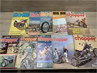 (6) Street Chopper Magazines Sept 1970 - Feb 1