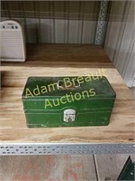 Vintage Plano metal tackle box and Tackle