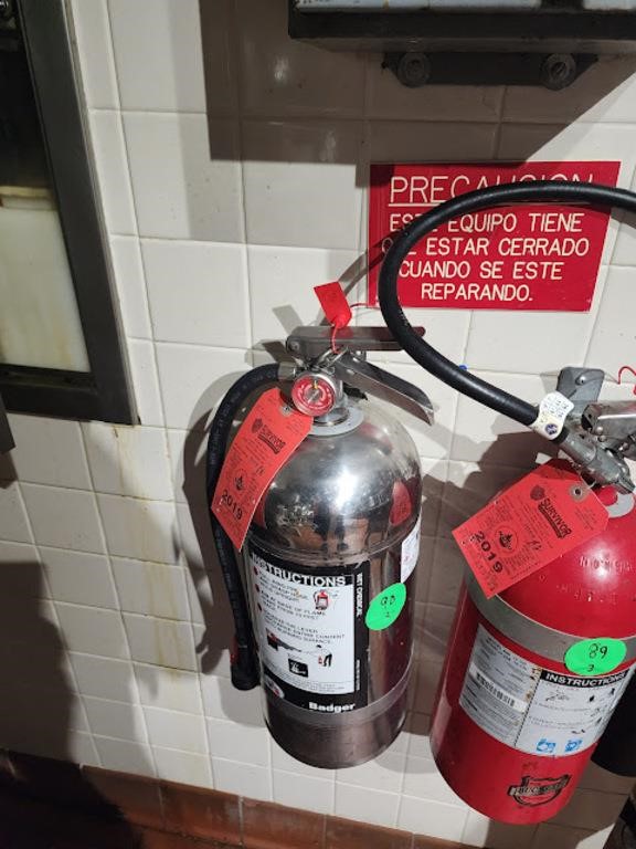 CHROME FIRE EXTINGUISHERS