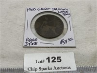 1900 LargePenny Great Britain Rare Date