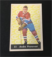 1961 Parkhurst Hockey Cards Andre Pronovost