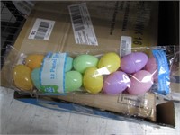 Box of Assorted Pastel Color Easter Eggs