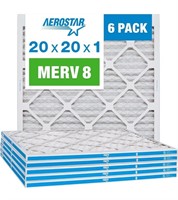 Aerostar 20x20x1 MERV 8 Pleated Air Filter