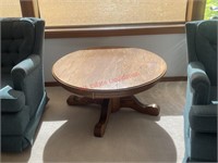 Wood Round Coffee/ Accent Table  (Living Room)