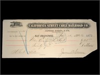 California Street Cable Railroad Company Dividend