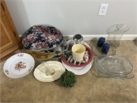 China Cake Stand, Trays, Glass Bowls, & More