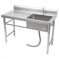 Freestanding Commercial Restaurant Kitchen Sink Si