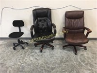 3 Rolling Office Chairs