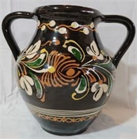 Hand Painted Double Handles Jug 9"