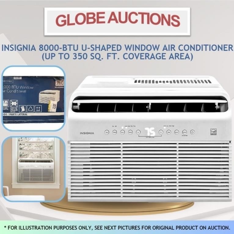 LOOKS NEW 8000-BTU U-SHAPED WINDOW AC (MSP:$370)