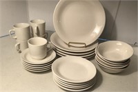 Dish Set, 5 Piece Place Setting for 5, Plate 10"