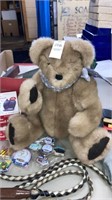 Handmade jointed teddy bear by Hershberger