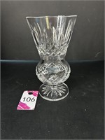 7" Waterford Lismore Thistle Vase 4" Dia