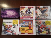 Nintendo 3DS XL and 5 games
Charger may be