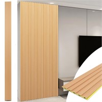 Art3d WPC Slat Wall Panels  8-Pack 108x6 Boxwood