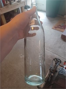 Water Bottle Adv. Glass Bottle, Mason Ball Jar