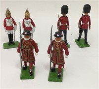 Group Of Deetail England Toy Guard Figurines