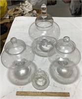4 glass jars