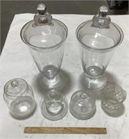 6 glass jars