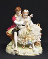 Dresden Lace Porcelain Figure