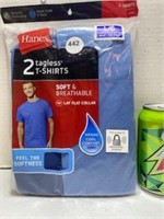 Hanes Tagless T-Shirts - Size Large - Pk. Of 2