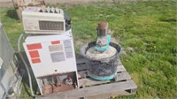 Mortar mixer; LB White heater; Dayton heater