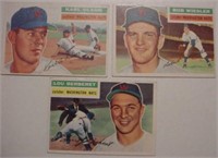 Three 1956 Topps Washington Nationals baseball