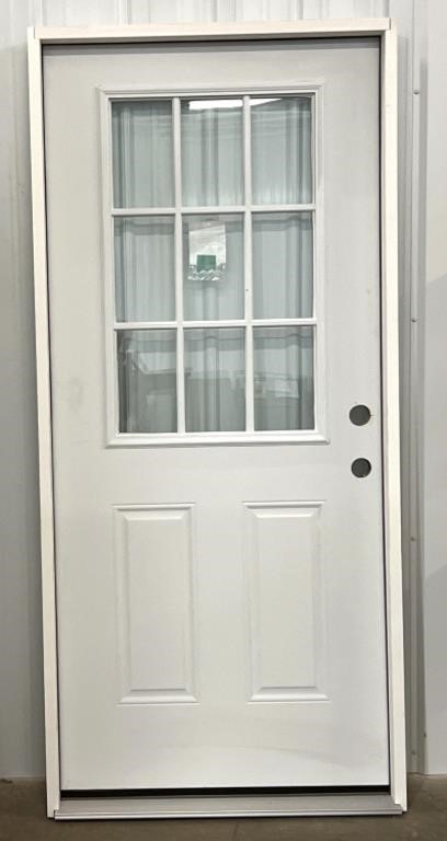 REEB 36in LH 9-Light Prehung Exterior Door
