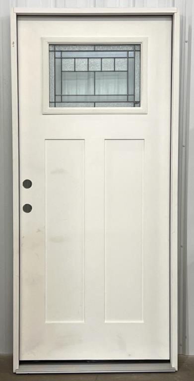 REEB 36in RH Craftsman Deco Prehung Exterior Door