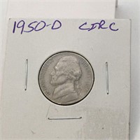 1950 D Jefferson Nickel Key To The Series