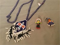 Assorted Native American Beadwork Jewelry