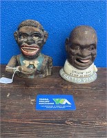 CAST IRON SMILING SAM FROM ALABAMA MONEYBOX AND