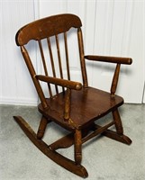 Oak Hill Childs Rocking Chair with music box,