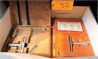 LOT DEPTH MICROMETERS w/ Cases