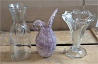 Lot Of Murano/Glass Vases