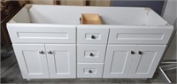 Design House White Four Door/Three Drawer Vanity