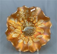 N's Peacock at Urn ruffled bowl - marigold
