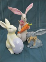 3 piece Easter Bunny lot