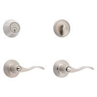 $31  ReliaBilt Olivia Satin Nickel Deadbolt Combo