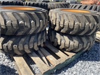 New Set Of (4) 10-16.5 NHS Skid Loader Tires