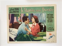 It Happens Every Thursday 
original 1953 vintage l