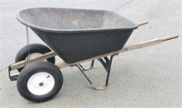 Dual Wheeled Poly Wheelbarrow