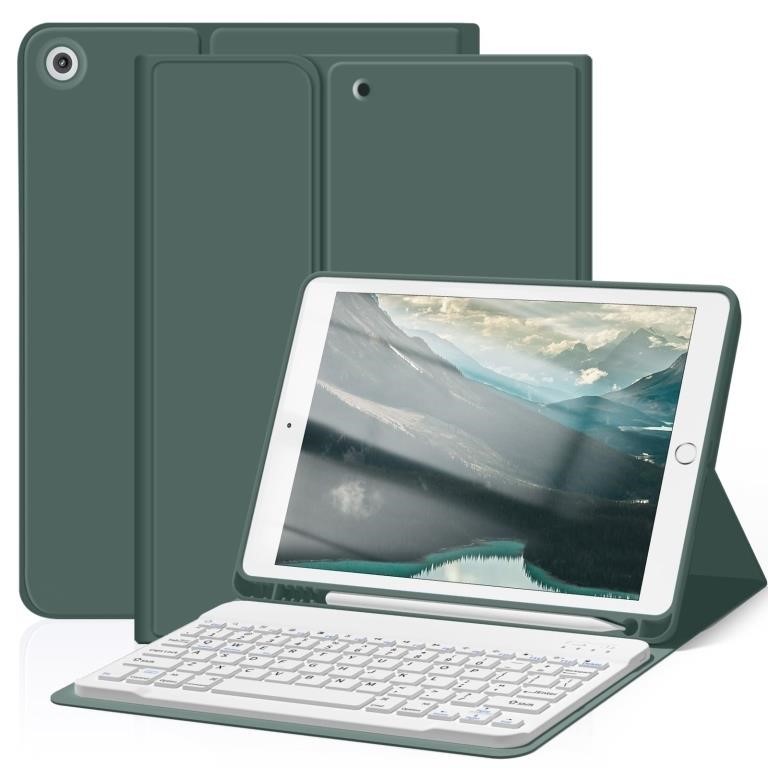 SM4183  KenKe Keyboard Case for iPad 10.2 - Dark