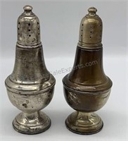 Antique Silver Salt & Pepper Shakers