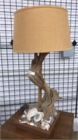 DRIFT WOOD & SEA SHELL TABLE LAMP