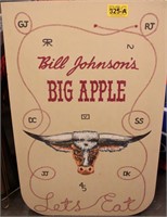 Vintage Bill Johnson's Big Apple Table Top