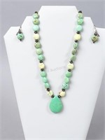 Turquoise Necklace & Earrings