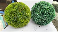 Pair of 10” Topiary Balls Artificial Shrubbery